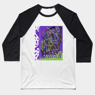 80s abstract graffiti style Baseball T-Shirt